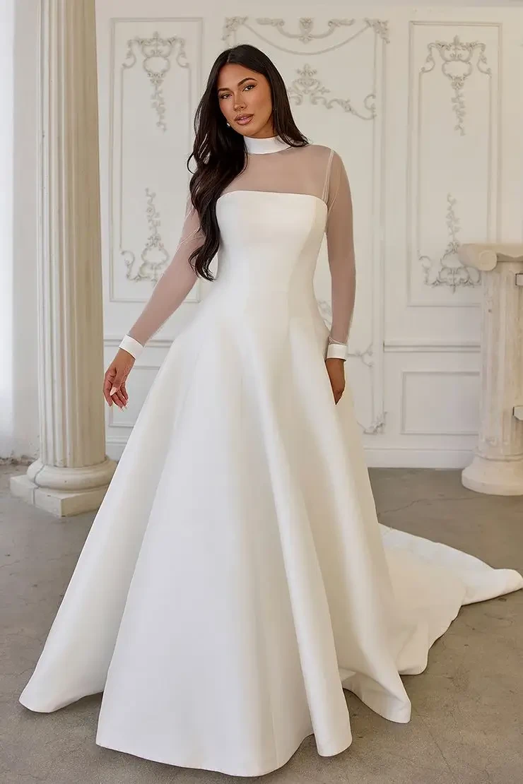 Satin Wedding Dresses: Why Modern Brides Are Falling in Love with This Timeless Fabric. Mobile Image