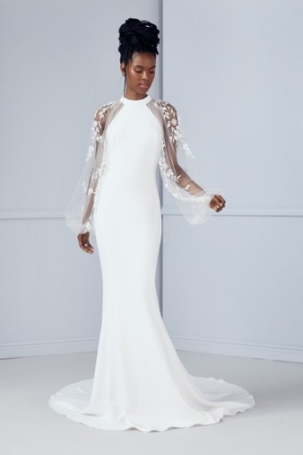 Amsale Style #Kier - M733 #0 default Silk White thumbnail