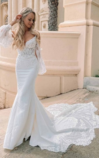 Martina Liana Style #ML1406 - Dress & Sleeves #0 default Iv/Pl thumbnail