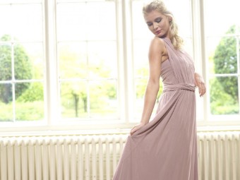 Onlyway Style #Worldaway Dress - Jersey/Mesh #0 default Cocoa Blush thumbnail