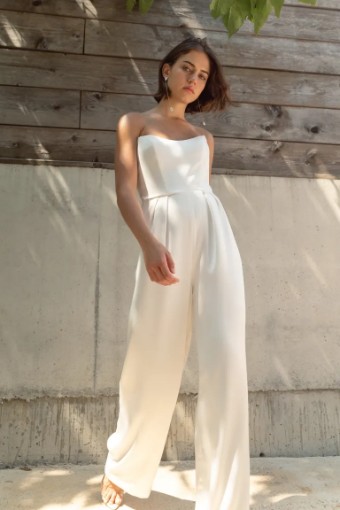 Jenny Yoo Style #Annika Jumpsuit #0 default Ivory thumbnail