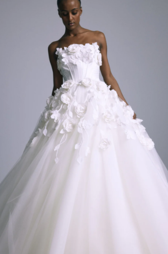 Amsale Style #Renata - M773 #0 default Ivory thumbnail
