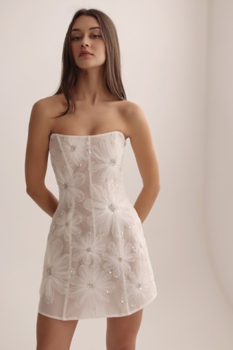 Arava Polak Bridal Style #Fia #0 default Ivory/Silver thumbnail
