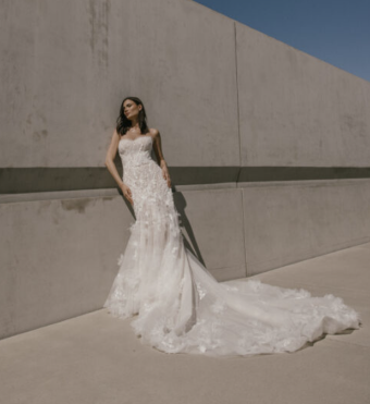 Martina Liana Luxe Style #MLE1270 Dress and Cape #1 IV/BSC/RUM/PL thumbnail