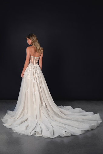 Martina Liana Style #ML1813 #1 (IVIV-PL) IVR LACE & TULLE OV IVORY GWN W PLN TULLE INNER BACK BOD ONLY thumbnail