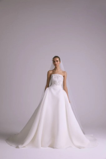Amsale Style #Noor - A816 #1 Ivory thumbnail
