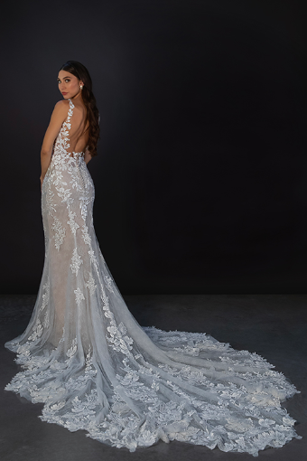 Martina Liana Style #ML1908 #1 (IVRM-PL) Ivory Lace & Tulle over Rum Gown w Porcelain Tulle Illusion thumbnail