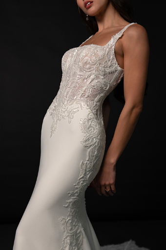 Martina Liana Style #ML1857 #2 default (IV-PL) Ivory Gown w Porcelain Tulle Illusion thumbnail