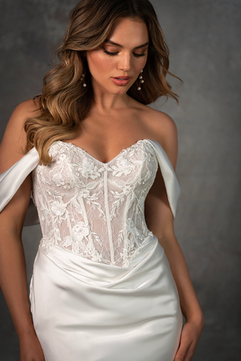 Essense of Australia Style #D4303- Dress and Straps #2 default (IVR) Ivory thumbnail