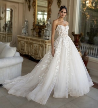 Eve of Milady Style #4440 #1 Diamond White/Blush thumbnail