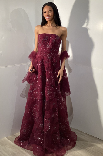 Jovani Style #46033 #0 default Burgundy thumbnail