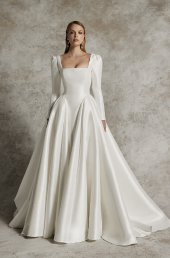 Justin Alexander Signature Style #Dabira Long Sleeve - 99293 #0 default Ivory thumbnail