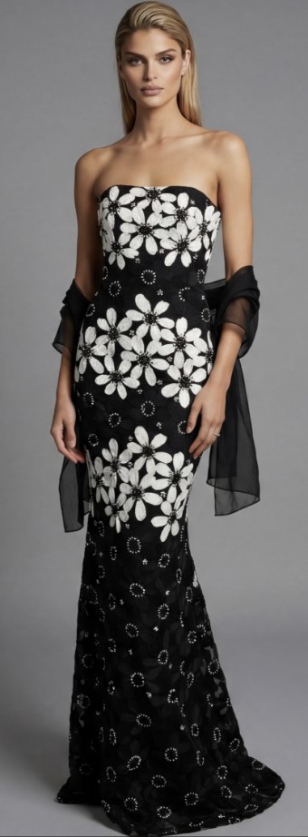 Jovani Style #46261 #0 default Black/White thumbnail