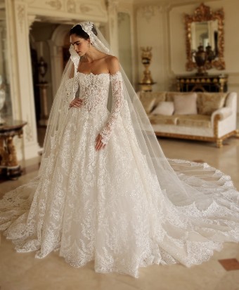 Eve of Milady Style #4443 #1 Diamond White/Blush thumbnail