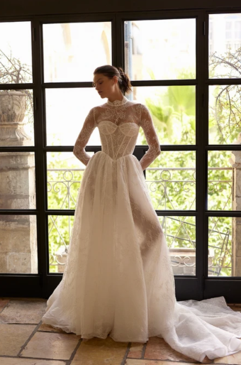 Arava Polak Bridal Style #Delphine #2 Ivory/Ivory thumbnail