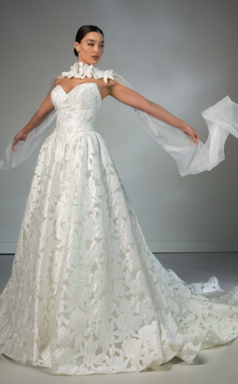 Martina Liana Luxe Style #MLE1474 Dress and Scarf - #0 default Ivory thumbnail
