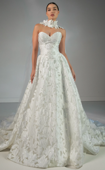 Martina Liana Luxe Style #MLE1474 Dress and Scarf - #1 Ivory thumbnail