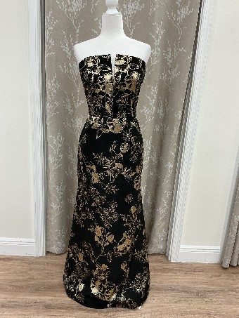 Anne Barge Couture Style #Hudson -Special #0 default Botanical Melange Jacquard Blk/Gold thumbnail