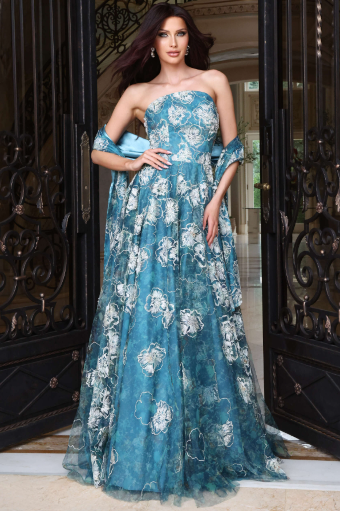 Jovani Style #47216 #0 default Green Multi thumbnail